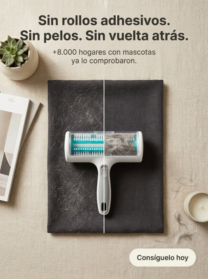 ¿Cansado de ver pelos y pelusas por todas partes?